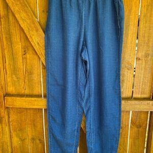 J. Jill Indigo Blue Ankle Pants with pockets small tall length